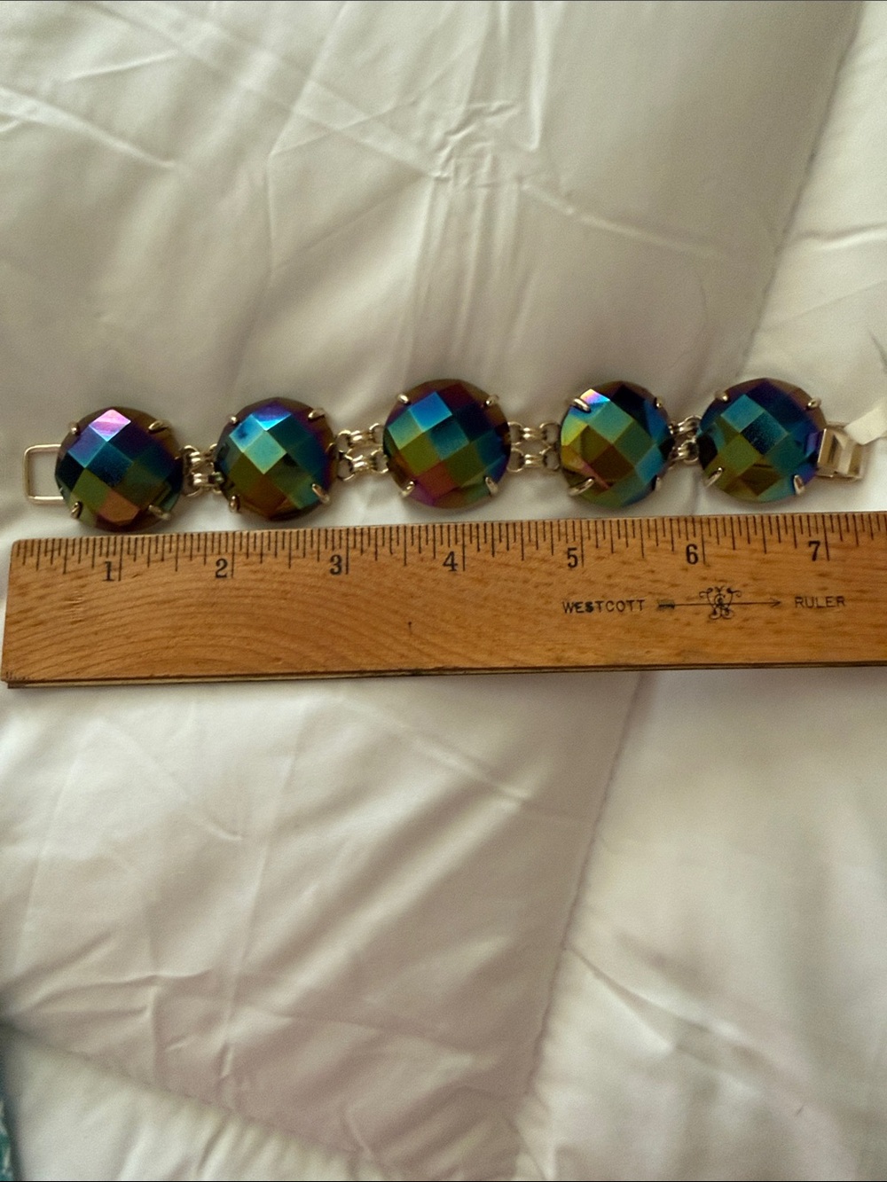 Kendra Scott Iridescent Black Faceted Bracelet - Picture 5 of 5